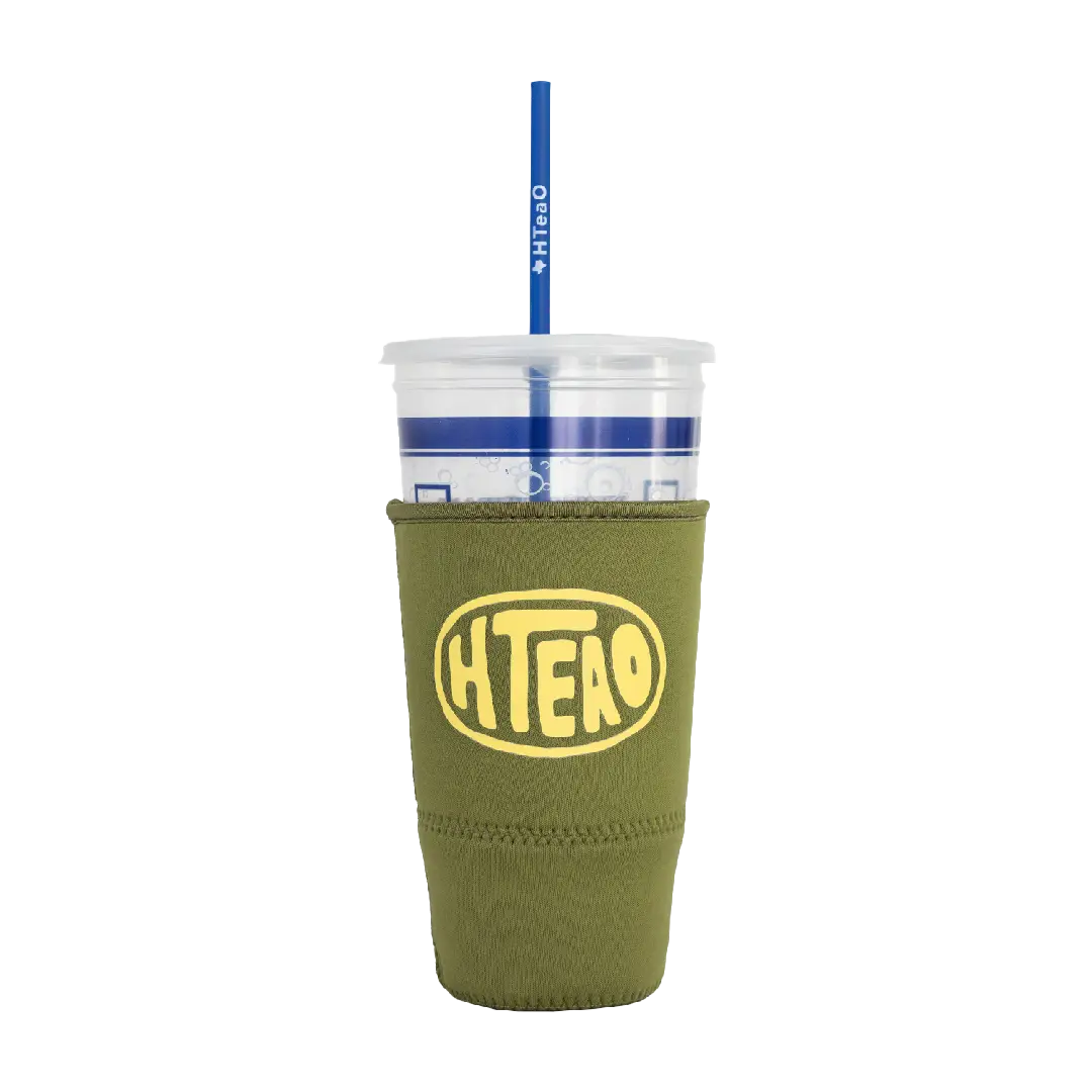 Olive XL HTeaO Hand Drawn Circle Tea Sleeve image 0