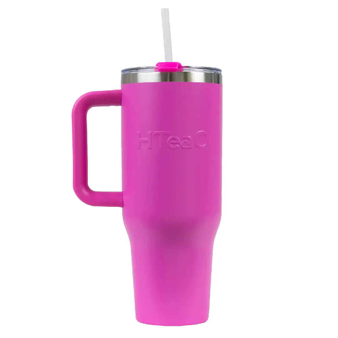 Wild Raspberry HTeaO Everyday Handle Tumbler Emboss image 0