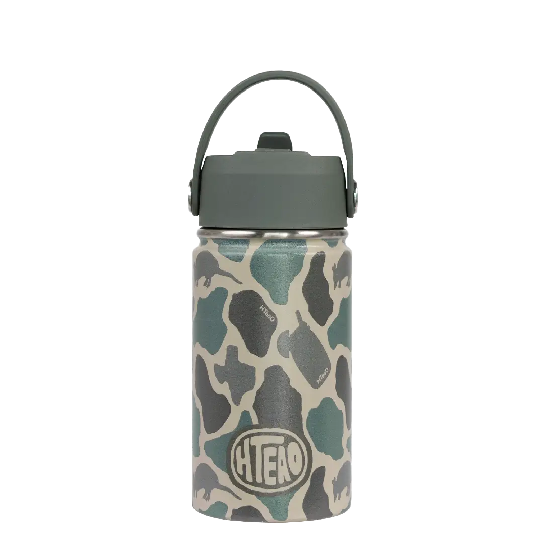 Olive Duck Camo HTeaO Good Times Mini Bottle Flip Straw image 0