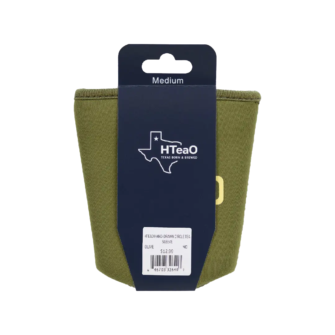 Olive Medium HTeaO Hand Drawn Circle Tea Sleeve image 4