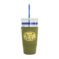 Olive XL HTeaO Hand Drawn Circle Tea Sleeve image 0