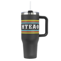 Charcoal HTeaO Everyday Handle Tumbler Western Stripes image 0