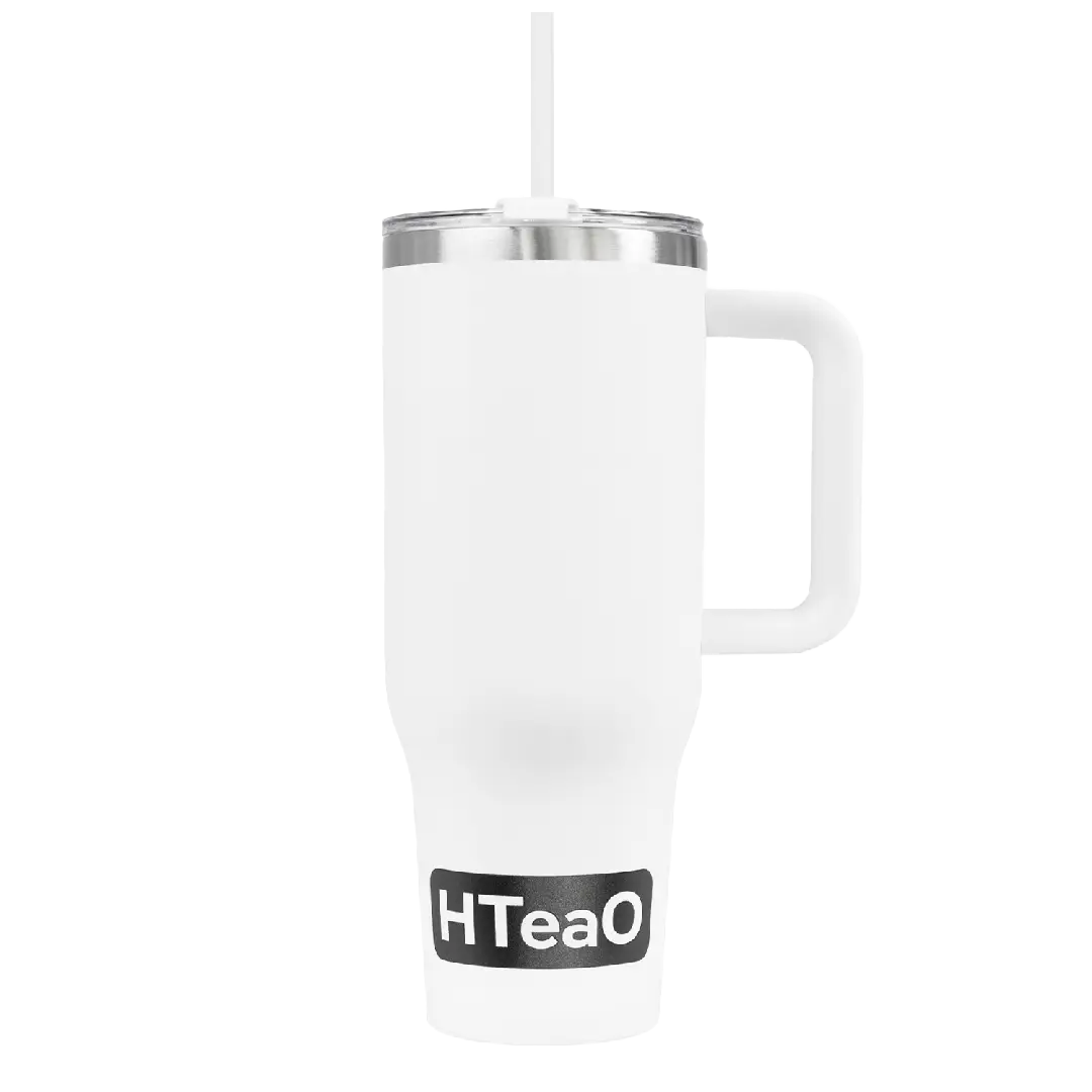 White HTeaO Everyday Handle Tumbler Landscape image 1