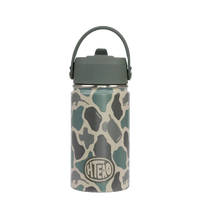 Olive Duck Camo HTeaO Good Times Mini Bottle Flip Straw image 0