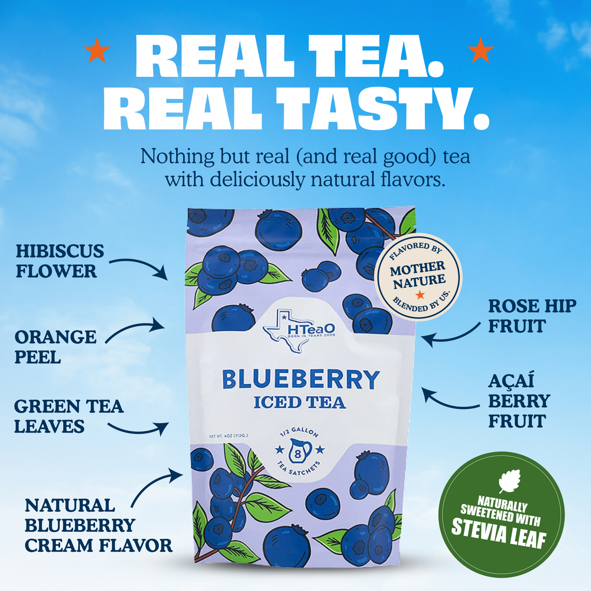 Blueberry Iced Tea | HTeaO Home Brew